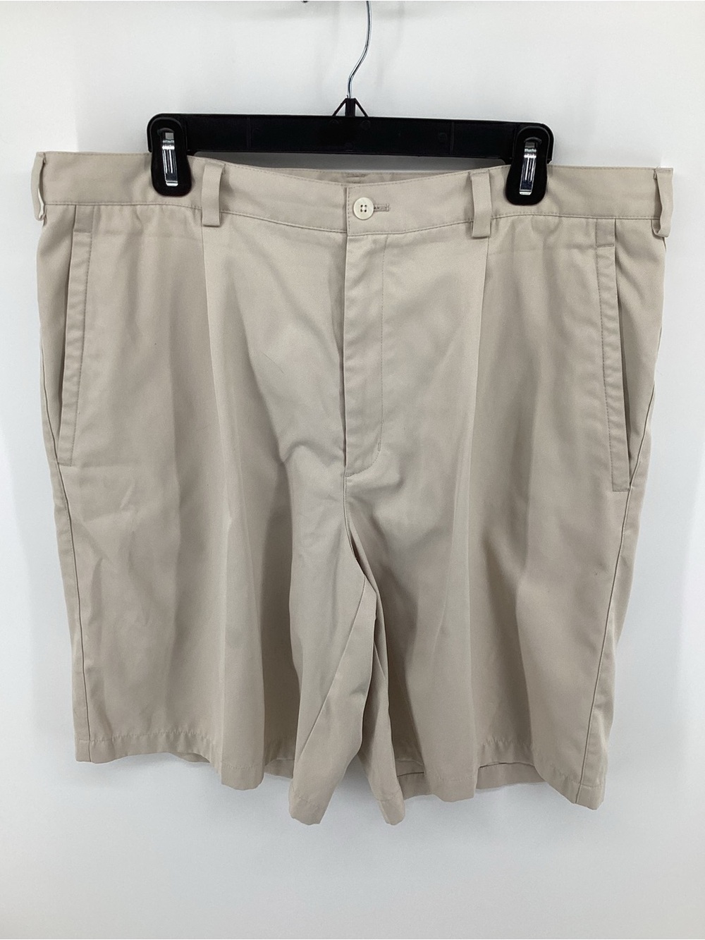 Nike Men's Light Beige Flat Front Shorts